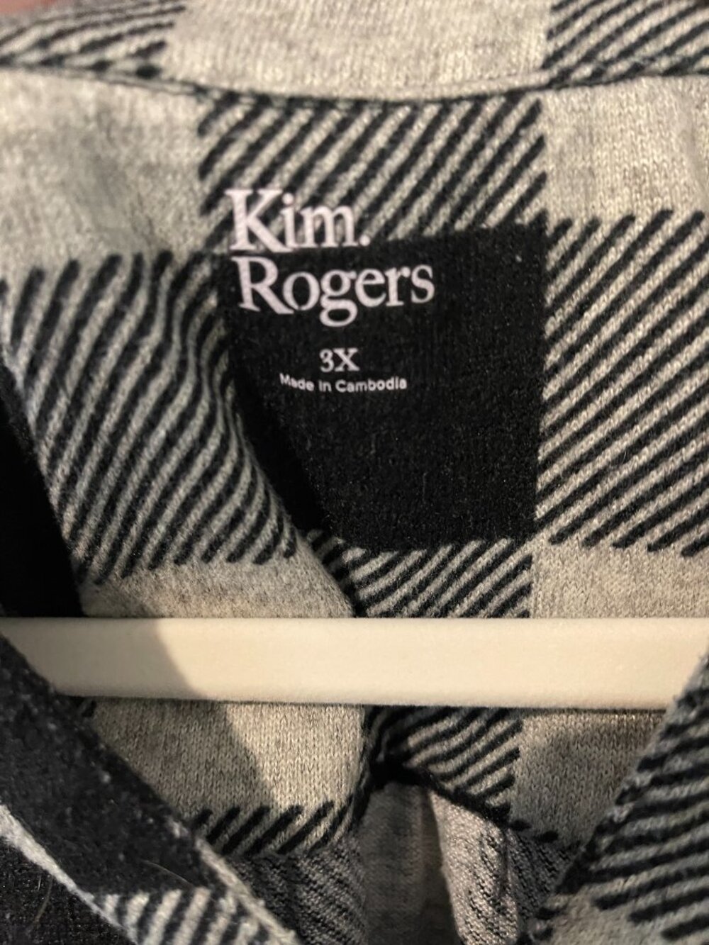 Kim Rodgers Plaid Button Down Flannel Shirt - Picture 3 of 4